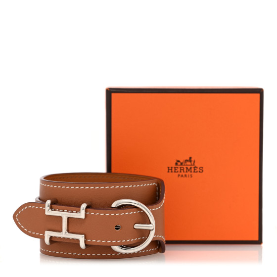 HERMES Swift Trench Cuff Bracelet T5 Gold 1624623 | FASHIONPHILE