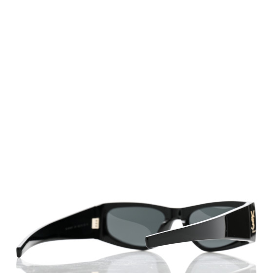 SAINT LAURENT Acetate Rectangle SL M140/F Sunglasses Black