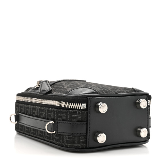 FENDI Recycled Fabric Jacquard Vitello Astro Micro FF Mini