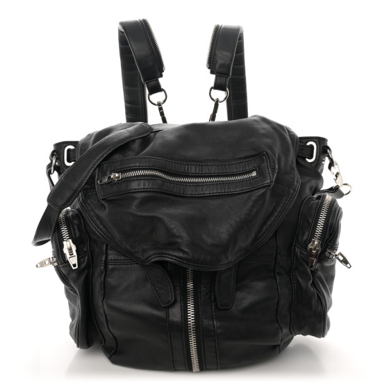 ALEXANDER WANG MARTI リュック ラムレザー×ナイロン 黒 Marti Backpack – La Garçonne