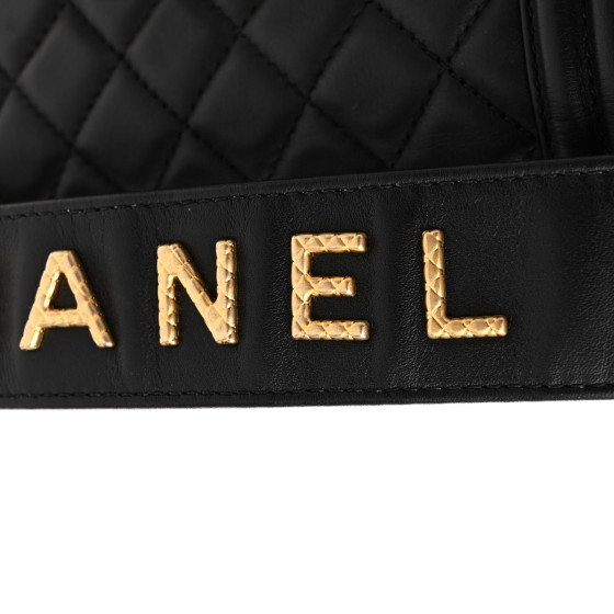 ノベルティ！CHANEL 黒 ファー付き手袋 CHANEL New Travel Line Totebag Black Vintage j88xfn