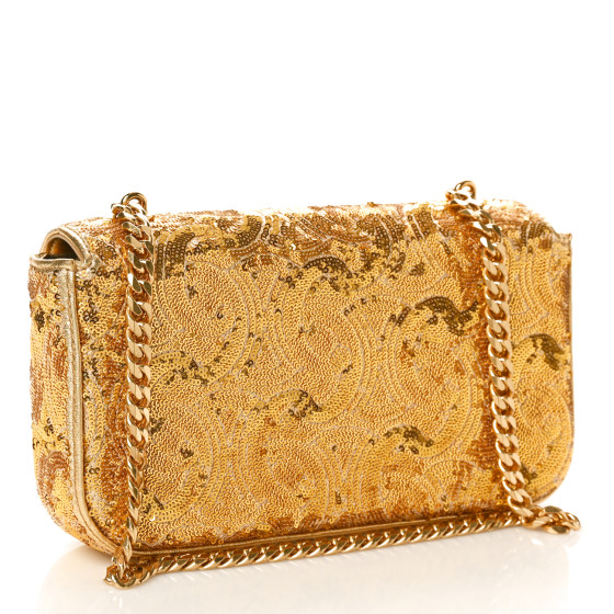 CELINE｜SHOULDER BAGS (MEDIUM AVA CHAIN IN SEQUINS WITH Celine Sequin Medium Chain Ava Black Shoulder Bag – Fashion