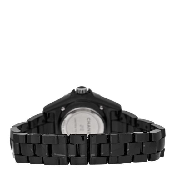 CHANEL Stainless Steel Ceramic 33mm J12 Electro Quartz Watch