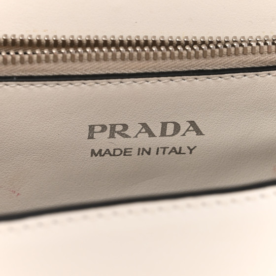 PRADA Saffiano City Calfskin Studded Small Elektra Shoulder