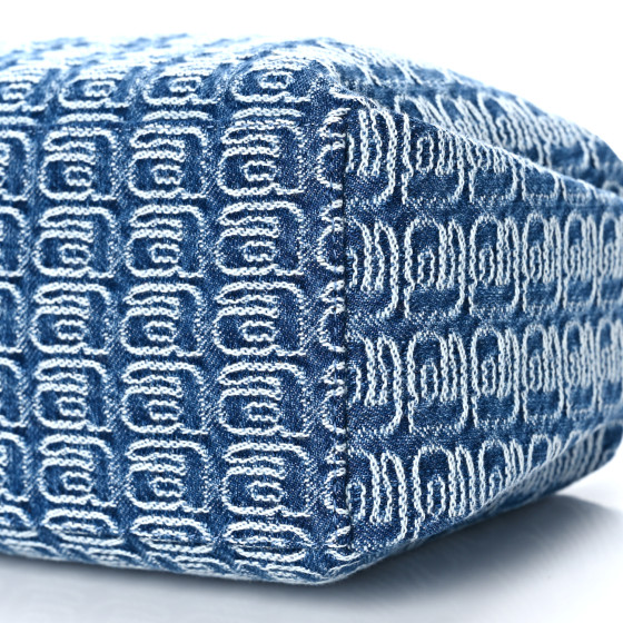 ALEXANDER WANG Jacquard Denim Monogram Small Scrunchie Bag
