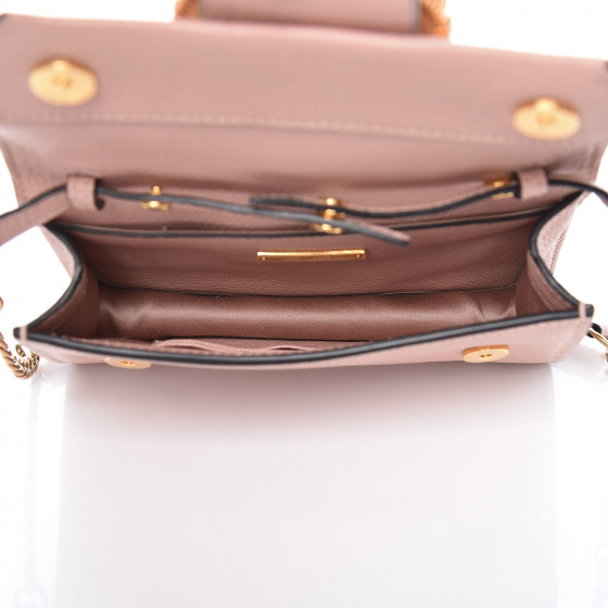 MIU MIU Goatskin Madras Soft Calfskin Crystal Pearl