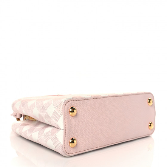 LOUIS VUITTON Taurillon Embroidered Vichy Capucines BB Light