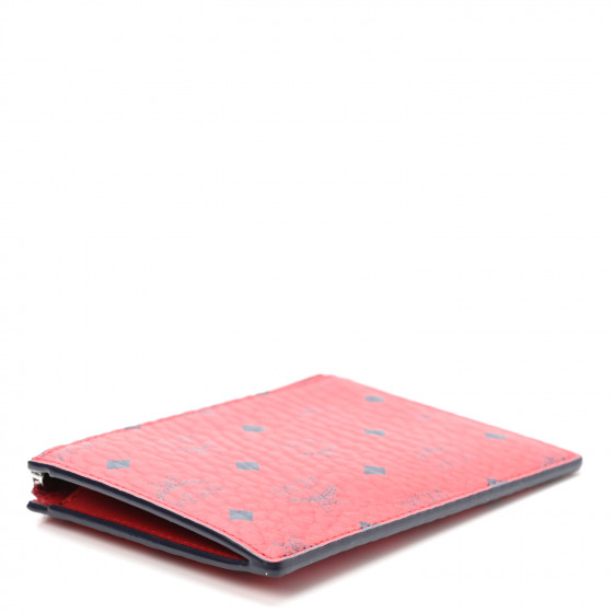 MCM Visetos Key Pouch Ruby Red 1089964 | FASHIONPHILE