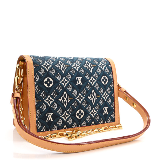 LOUIS VUITTON Jacquard Since 1854 Dauphine MM Blue 1105781
