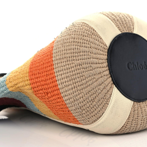 CHLOE X MIFUKO Woven Large Woody Basket Tote Multicolor