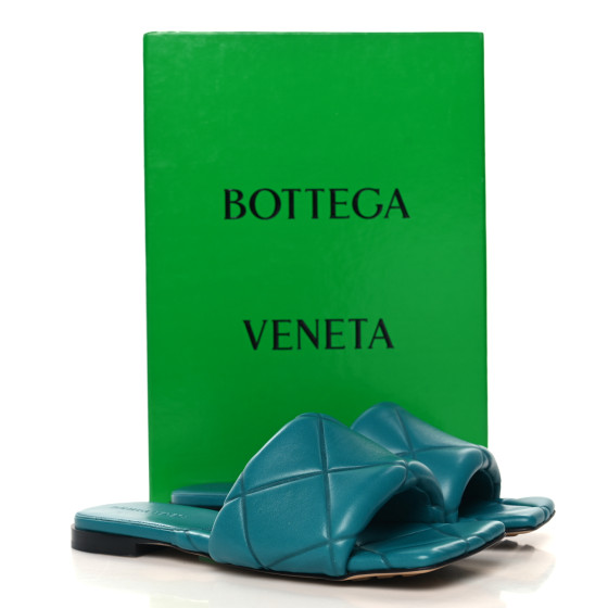 サンダル・ミュール BOTTEGA VENETA Light Green Nappa Leather Lido Sandals Bottega Veneta Light Green Nappa Leather Lido Sandals