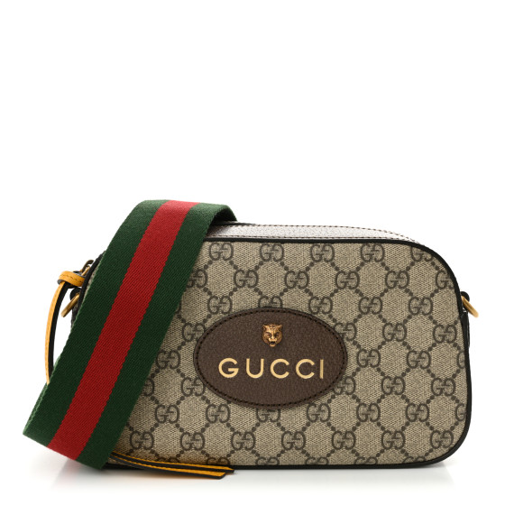 【美品】SUPREME GUCCI GG Supreme Monogram Web Neo Vintage Shoulder Bag Beige