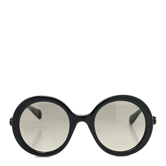 GUCCI Acetate Round GG Sunglasses GG0367S Black 1696265
