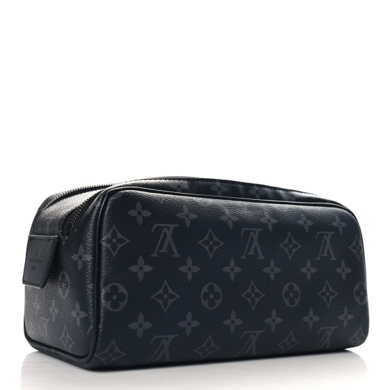 ヴィトン ブラック エクリプス ドップキット LOUIS VUITTON Monogram Eclipse Dopp Kit Toilet Pouch 1697505