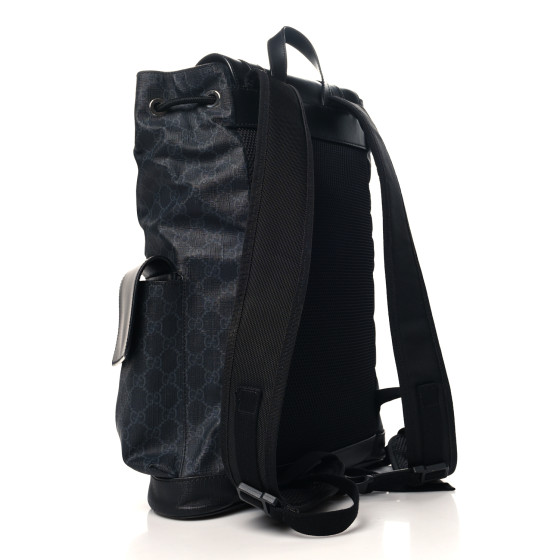 GUCCI Soft GG Supreme Monogram Calfskin Web Double Buckle