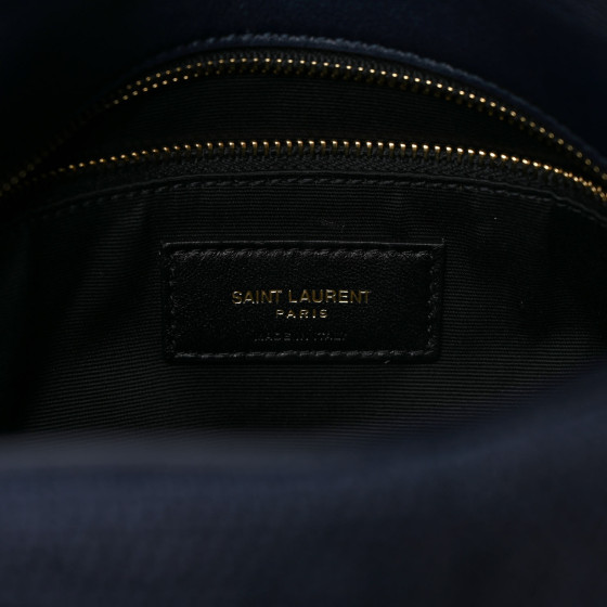 SAINT LAURENT Canvas Quilted Small Loulou Puffer Monogram