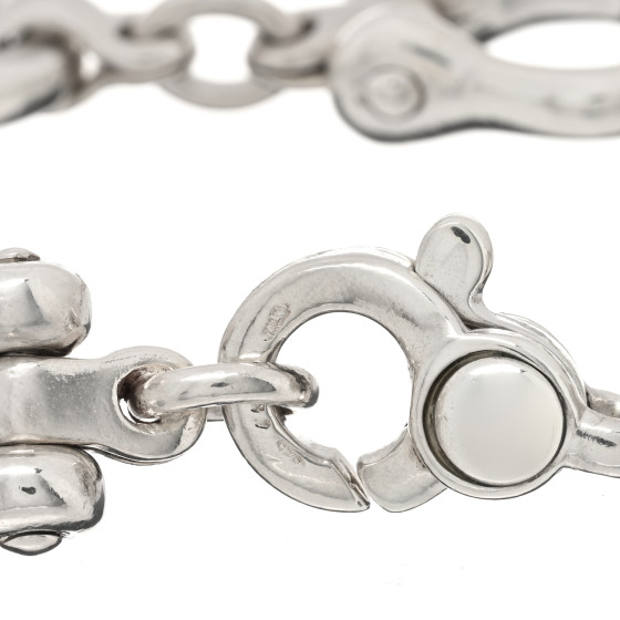 vintage silver bracelet horsebit 925刻印 Vintage Gucci 925 Sterling Silver Horsebit Link Bracelet