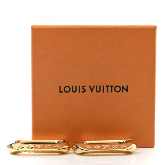 Louis Vuitton ピアス LV エッジ Edge Louis Vuitton LV Edge Double Earrings Gold in Gold Metal
