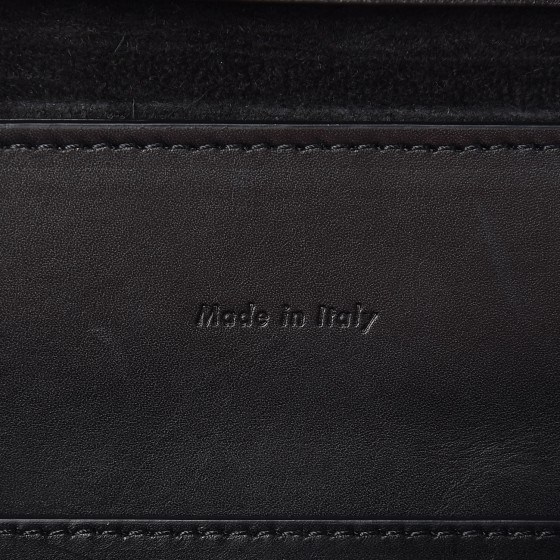 CELINE Natural Calfskin Biker Evening Clutch on Strap Black