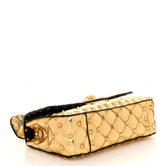 VALENTINO GARAVANI Metallic Patent Small Rockstud Spike