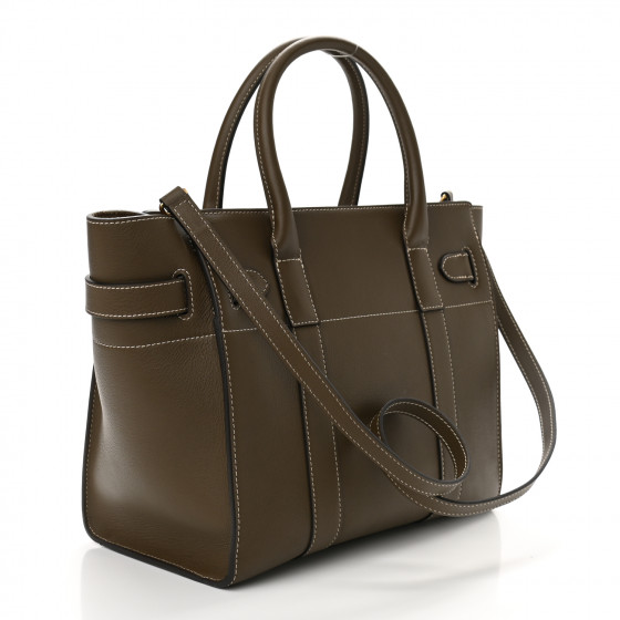 MULBERRY Small Classic Grain Mini Zipped Bayswater Clay
