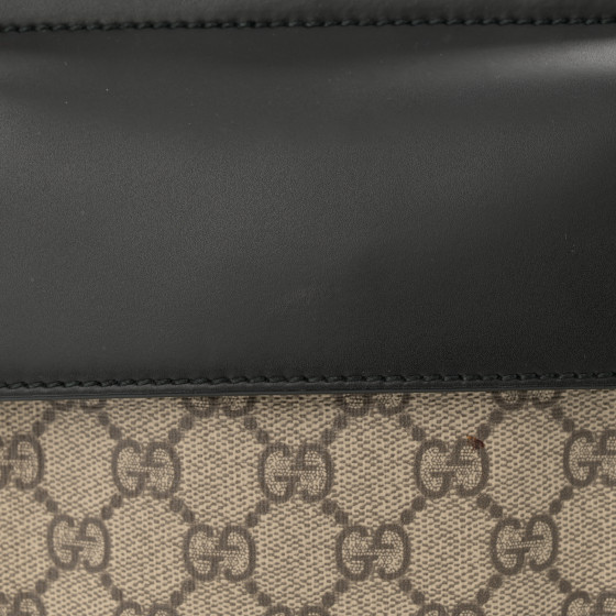 美品✨グッチ　 GGパターン ベルト ベージュ/ブラック　シュプリーム GUCCI GG Supreme Web Sherry Line Shoulder Bag PVC Beige 116