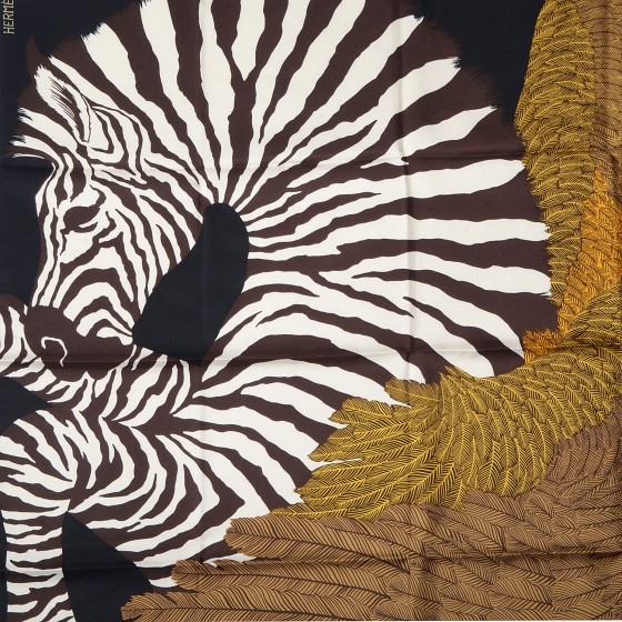 HERMES エルメススカーフカレ90ゼブラペガサス ZEBRA PEGASUS ゼブラ=ペガサス エルメス、2014年秋コレクションのスカーフを