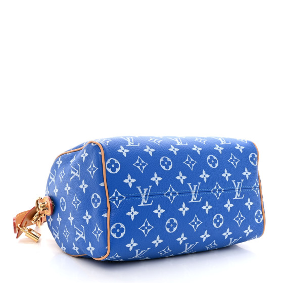 【LOUIS VUITTON】✿Bristol君✿ Louis Vuitton Limited Edition Blue/Green Monogram Taurillon