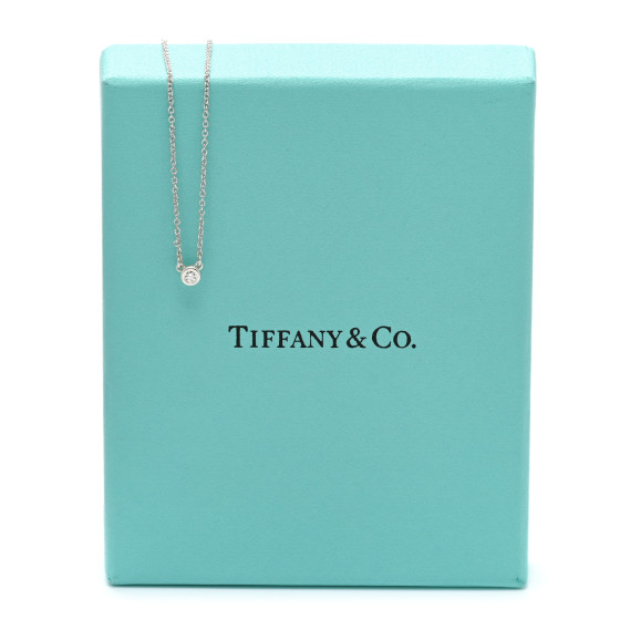 [Tiffany & Co.] Diamond By The Yard 0.03カラット ペンダント Elsa Peretti® Diamonds by the Yard® Single Diamond Pendant