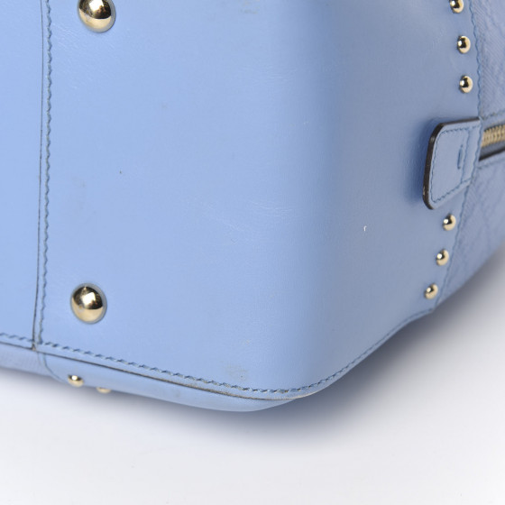 GUCCI Bright Diamante Top Handle Bag Mineral Blue 601604