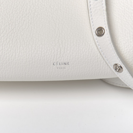 CELINE Supple Grained Calfskin Small Big Bag White 603030