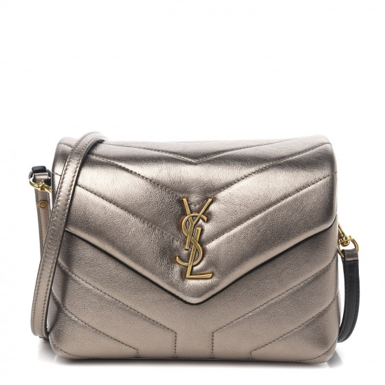 ★Saint Laurent★Bronze Monogram Loulou Small Bag★ SAINT LAURENT Calfskin Y Quilted Monogram Toy Loulou