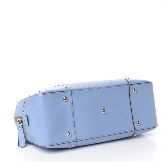 GUCCI Bright Diamante Top Handle Bag Mineral Blue 601604