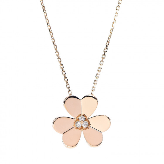 VAN CLEEF & ARPELS 18K Yellow Gold Diamond Large Frivole