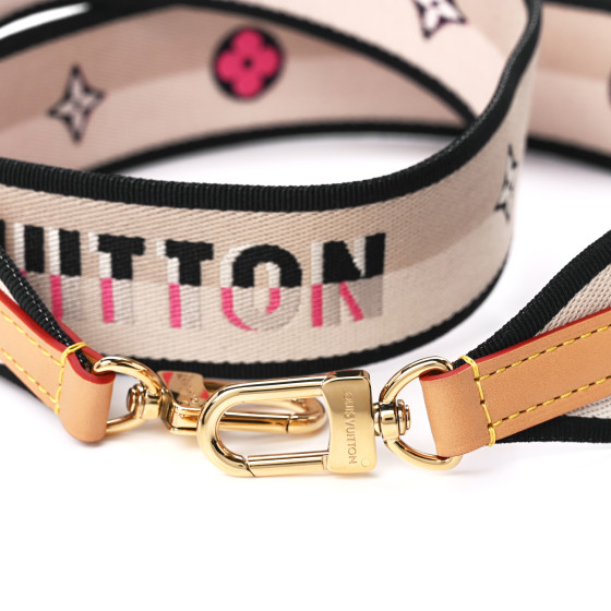 LOUIS VUITTON strap ヴィトンストラップ　M54983 LOUIS VUITTON Jacquard Diane Shoulder Strap Black 1299729