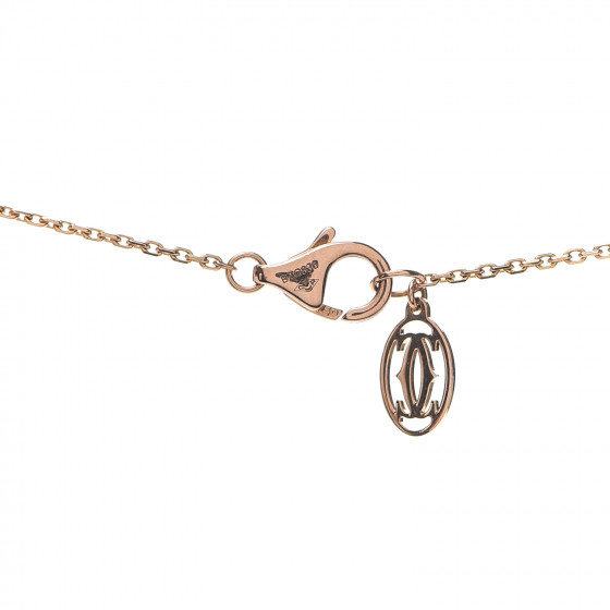 CARTIER 18K Pink Gold Diamond XS D'Amour Pendant Necklace