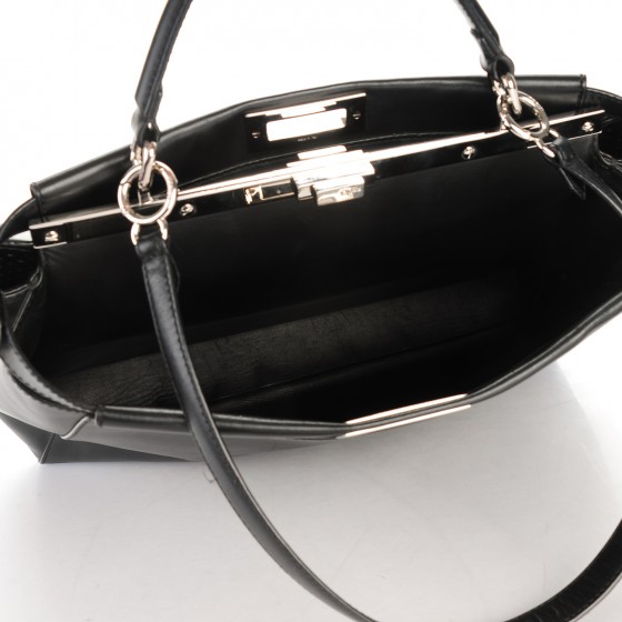 フェンディ  パイソン FENDI Vitello Morgan Python Crocodile Monster Eyes Large