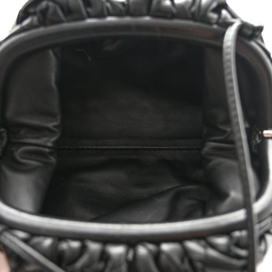 BOTTEGA VENETA Nappa Intrecciato The Mini Pouch Black