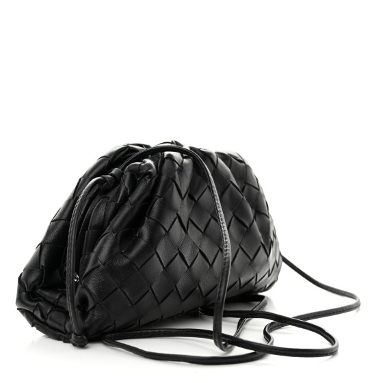 BOTTEGA VENETA Nappa Intrecciato The Mini Pouch Black