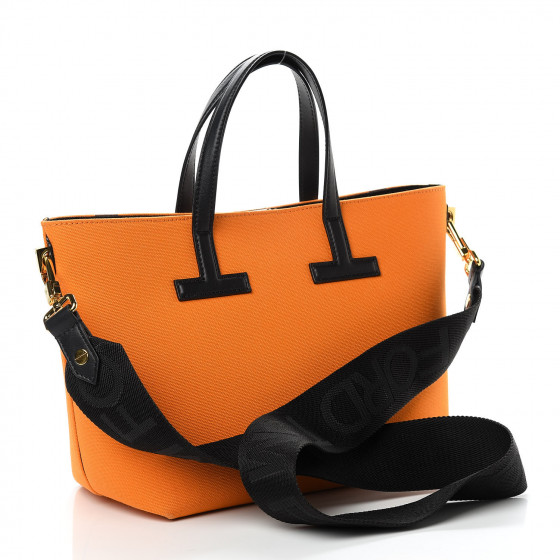 【関税＆送料込み】Tom Ford Mini T Large Tote Bag Tom Ford - White Saffiano Leather Mini T Tote | Mitchell Stores