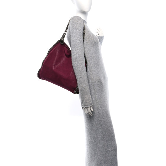 ショルダーバッグ・ポシェット STELLA MCCARTNEY Falabella shaggy deer shoulder bag PLUM STELLA MCCARTNEY Shaggy Deer Falabella Tote Plum 1663153