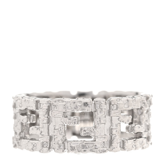 FENDI Metal Forever Fendi Ring M 63 10.25 Silver 1670622