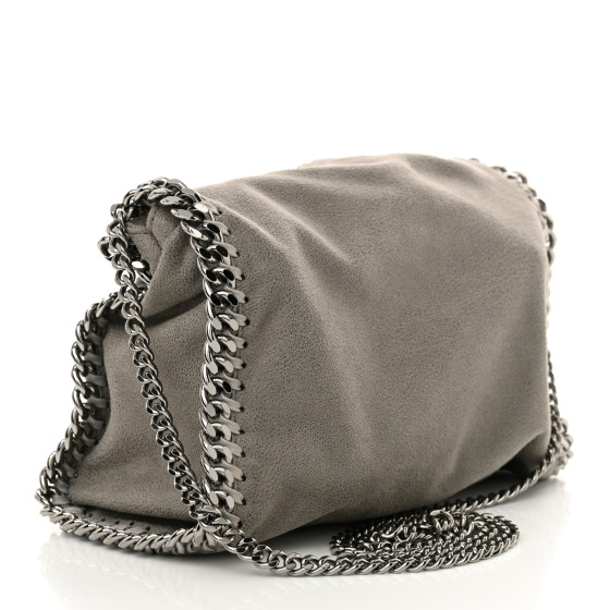 STELLA MCCARTNEY Shaggy Deer Mini Falabella Fold Over Tote