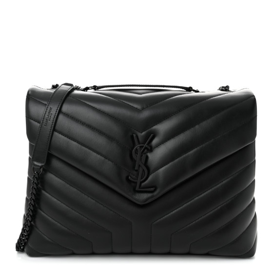 【SAINT LAURENT】Monogram Voltaire Passport/全国送料込み SAINT LAURENT Calfskin Y Quilted Monogram Monochrome Medium