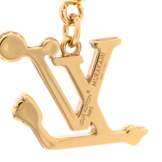 正規品★LOUIS VUITTON LV x TM Superflat イヤリング LOUIS VUITTON LV X TM Superflat Earrings Gold Multicolor