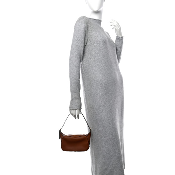 CELINE Supple Calfskin Mini Romy Shoulder Bag Tan