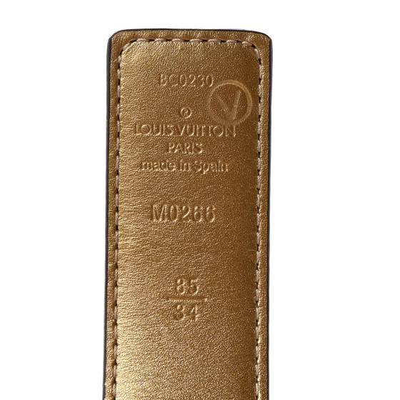 Louis Vuitton ベルト　85/34 LOUIS VUITTON ルイヴィトン ベルト サンチュール LVシェイプ