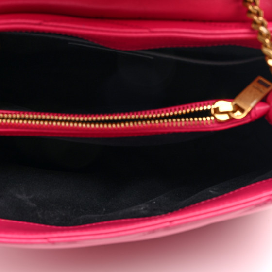 『 louren』LULU SAINT LAURENT Calfskin Y Quilted Monogram Small Loulou Chain