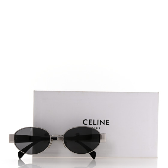 【送料&関税込】Celine l Triomphe Cl40235u - Silver Sung Sunglasses CELINE Triomphe metal CL40235U 28E 54-18 Rose