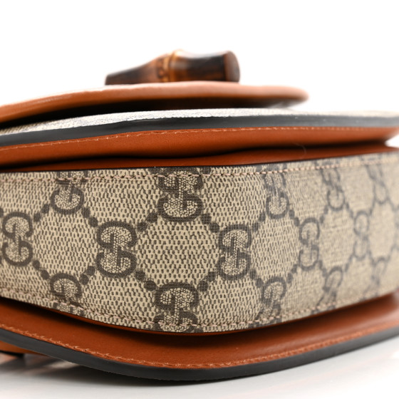 GUCCI GG Supreme Monogram Web Bamboo Mini 1947 Belt Bag 85